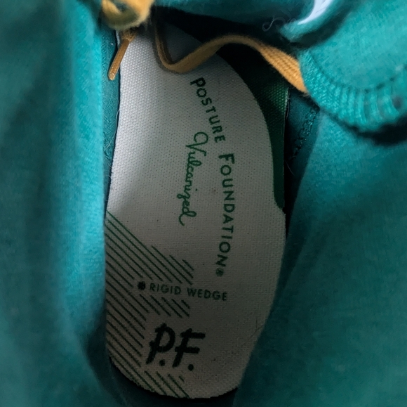 PF Flyers Posture Foundation Green Yellow White High Tops Women's 6.5 - Picture 11 of 15